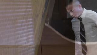 Asian intern Nate Grimes is fisted and dominated by boss Niko Reeves