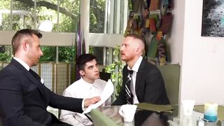 Brody Kayman and Joel Someone shares Harrison Todd ass and mouth