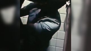 Both retro gay Jacques Scandellari and Jerome loved their sexual moment in the bathro