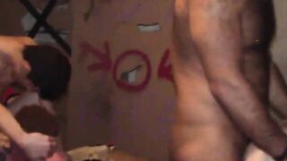 Four gays fucks hard after sucking each others cock
