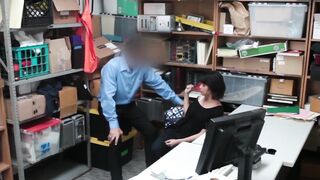 Thief Penelope Reed bent over for police pounding