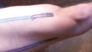 RealAltGuys.com - Handsome Alix flaunts his tattoos during an intense masturbation se