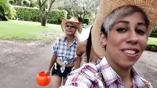 Petite teen in Pocahontas outfit banged by a monster cock