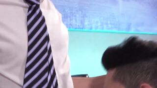 BreedingLatino.com - Latino twinks having rough anal with ties around their necks
