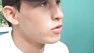 OTBXXX.com - Amateur dick-loving twink pleasures a perverted security guard with his