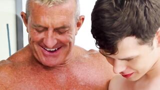 SayUncleNetwork.com - Hunk Matthew Figata barebacked by redhead Brody Kayman's raging