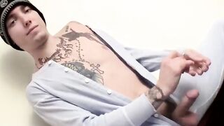 Str8Thugs.com - Jock's tattooed straight hard cock stroking session for your viewing
