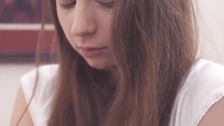 GirlMormons.com - Coy Mormon teen's self-pleasure and touch session on table