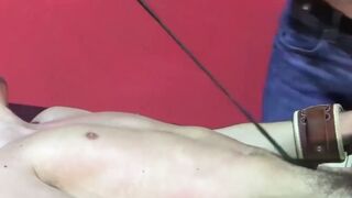 BondageBadBoy.com - Bondage fetish domination with jock flogged and tormented with ho