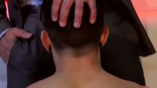PlayingMen.com - Businessmen with muscles banging after work hours with intense lust