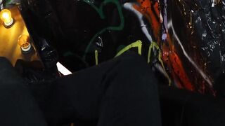 CagedJock uses monster XXL strap on to destroy Declan Blakes ass