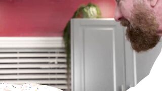 Danny Shine and Skylar Finchh surprise Mick Weston with a birthday ass