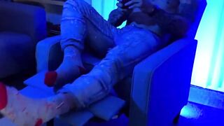 MaleFeetXXX.com - Hottie Maximus flaunts his sexy socks and suckable feet with pride