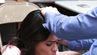 Exotic Kat Arina bent over before custody pounding