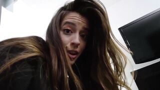 Stepsister gets her drenched pussy slammed by angry stepbro