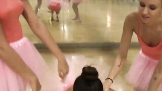 Ballerina friends have pussy licking session after practice