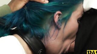 Extremely sexy sub ass destroyed in BDSM threesome