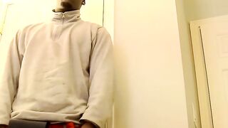 JoeSchmoeXXX.com - Big Daddy Joe can't resist gagging on that huge black cock