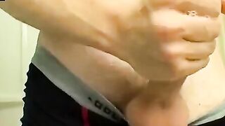 TwinkUndie.com - Sweet twinkie's undies-on masturbation and powerful cumshot