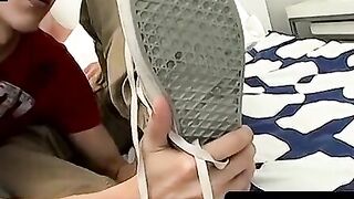 ToesXXX.com - Twinks' toe show and wild cock stroking fun