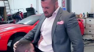 PlayingMen.com - Two gay guys in suits fall in love and fuck each other with deep pas