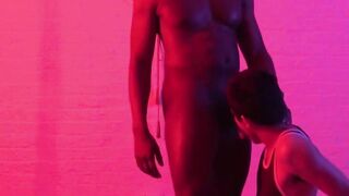 DarkGodz.com - Huge ebony dick's doggy style bare pounding of a young man