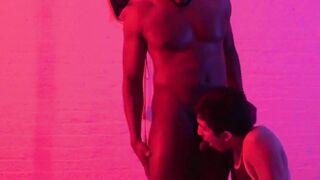 DarkGodz.com - Huge ebony dick's doggy style bare pounding of a young man