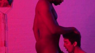 DarkGodz.com - Huge ebony dick's doggy style bare pounding of a young man