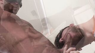 Well hung superhunk JP cock sucked and wanked nicely by Fook