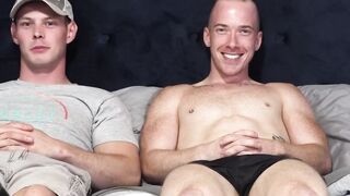 MilitaryHunk.com - Sebastian Woods drills hair dude after throat fucking