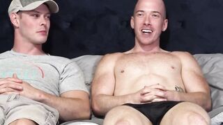 MilitaryHunk.com - Sebastian Woods drills hair dude after throat fucking