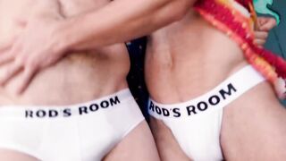 Hairy Derek Kage spreads for the big mancock of Devin Franco