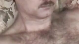 MenWorkinXXX.com - Crazy old bastard enjoys stroking his hairy cock solo