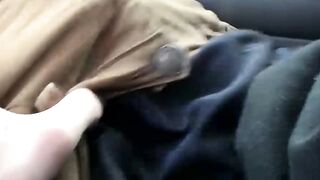 Horny skater dude Sean Johansen masturbates in a car
