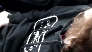 Horny skater dude Sean Johansen masturbates in a car