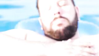 HardcoreBears.com - Fat bear with small cock Adam Jones strokes cock passionately out