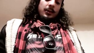 Skater loving thug Max Harley shining his family jewels