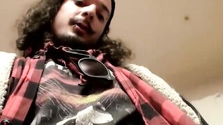 Skater loving thug Max Harley shining his family jewels