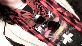 Skater loving thug Max Harley shining his family jewels