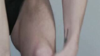 Slim stud Aiden Ward takes his cock and strokes it hard