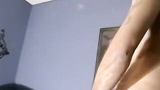 JoeSchmoeXXX.com - Horny older man strips naked and strokes his hard cock