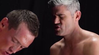 BoyMissionary.com - Beautiful Mormon twink shared between hung, divine elders in a sa