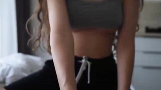 Pretty Woman Rides Cock and Trembles with Orgasm