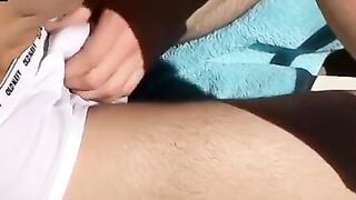 TwinkUndie.com - Homos' undies-on mutual jerk off and intense cum blast