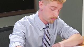 Blond Cody Winter destroys the asshole of black Alson Caramel