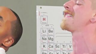 Blond Cody Winter destroys the asshole of black Alson Caramel