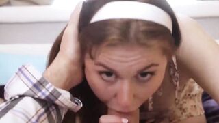 TeensFuckingDads.com - Ellie Murphy's tight pussy stretched by stepdad's fat dick