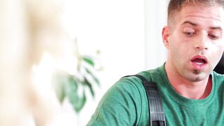 Young Nicky Rebel cannot stop licking the wet pussy of horny milf Madison Brite