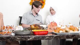Arab babe Audrey Royal is having her first Thanksgiving so she gets my cock as well