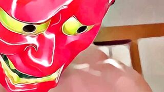 Ryuji drops his jock and lets Rio get a mouthful of hard Asian dick and low hanging n